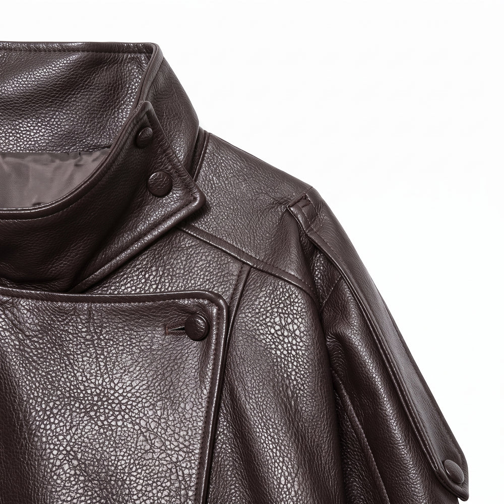 Cazadora Biker Efecto Piel Tini